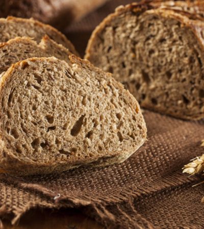 Fresh,Homemade,Whole,Wheat,Bread,On,A,Background